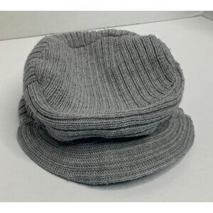 So Dorable Baby Size 6 12 months Gray Knitted Brim Newsboy Hat Yarn